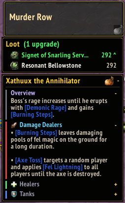 Click the loot icon next to any specific boss name to see their available loot for your spec. ilvl upgrades at the top.