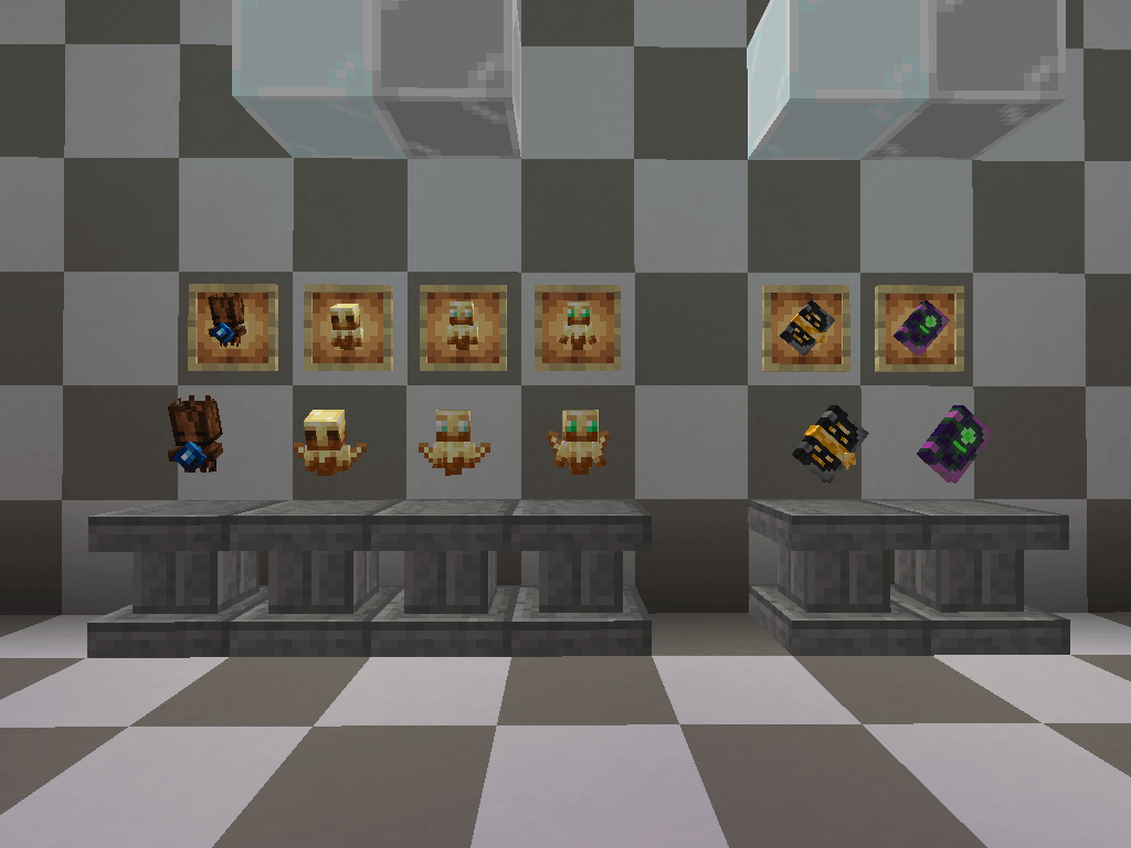 Goety is also not safe from the changes, to have both the books and totem match the style of the rest of the pack!