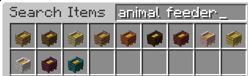 Each wood type allows it's own variation of feeder