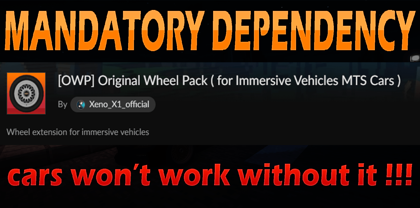 Download the wheel pack first!!!