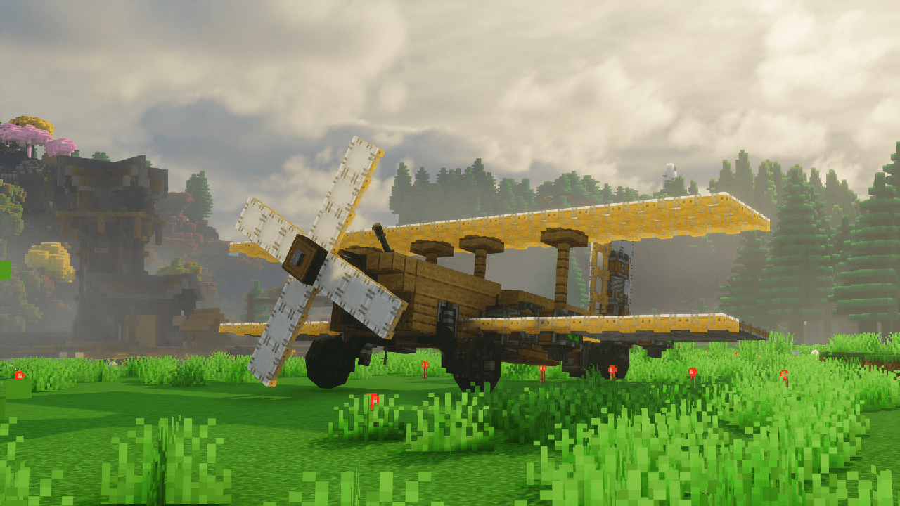 Example of a simple wooden biplane using Create Aeronautics