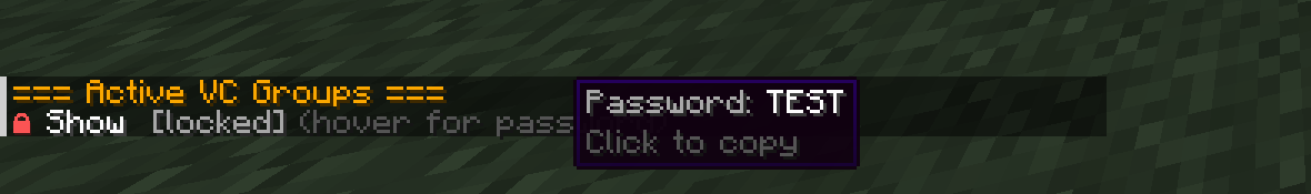 /vclist output