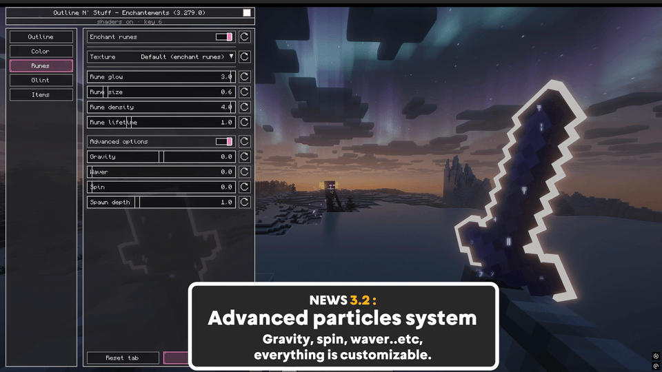 Outline N' Stuff: NEW ADVANCED PARTICLE SYSTEM