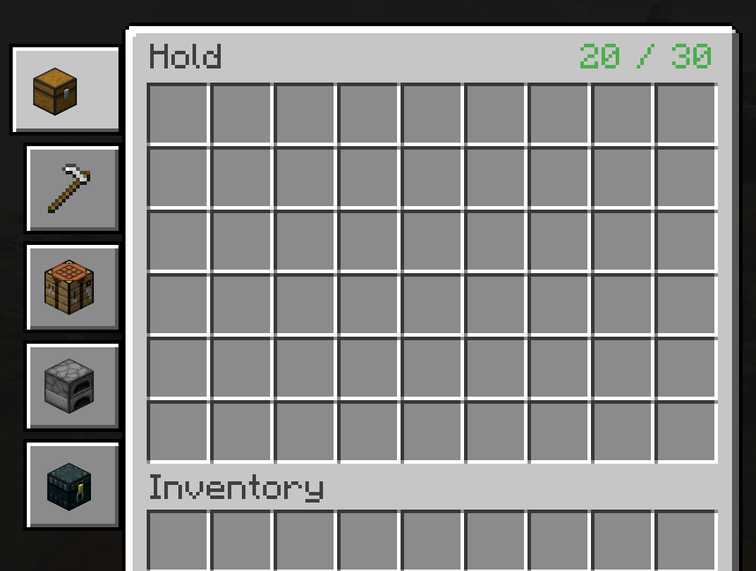GUI of a fully equipped cart