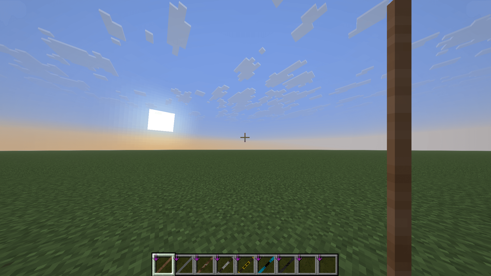 Wooden Bo Staff in First-Person