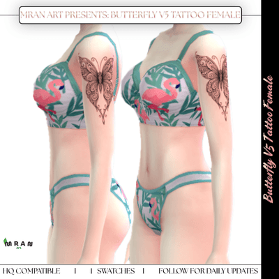 Butterfly V5 Tattoo Female