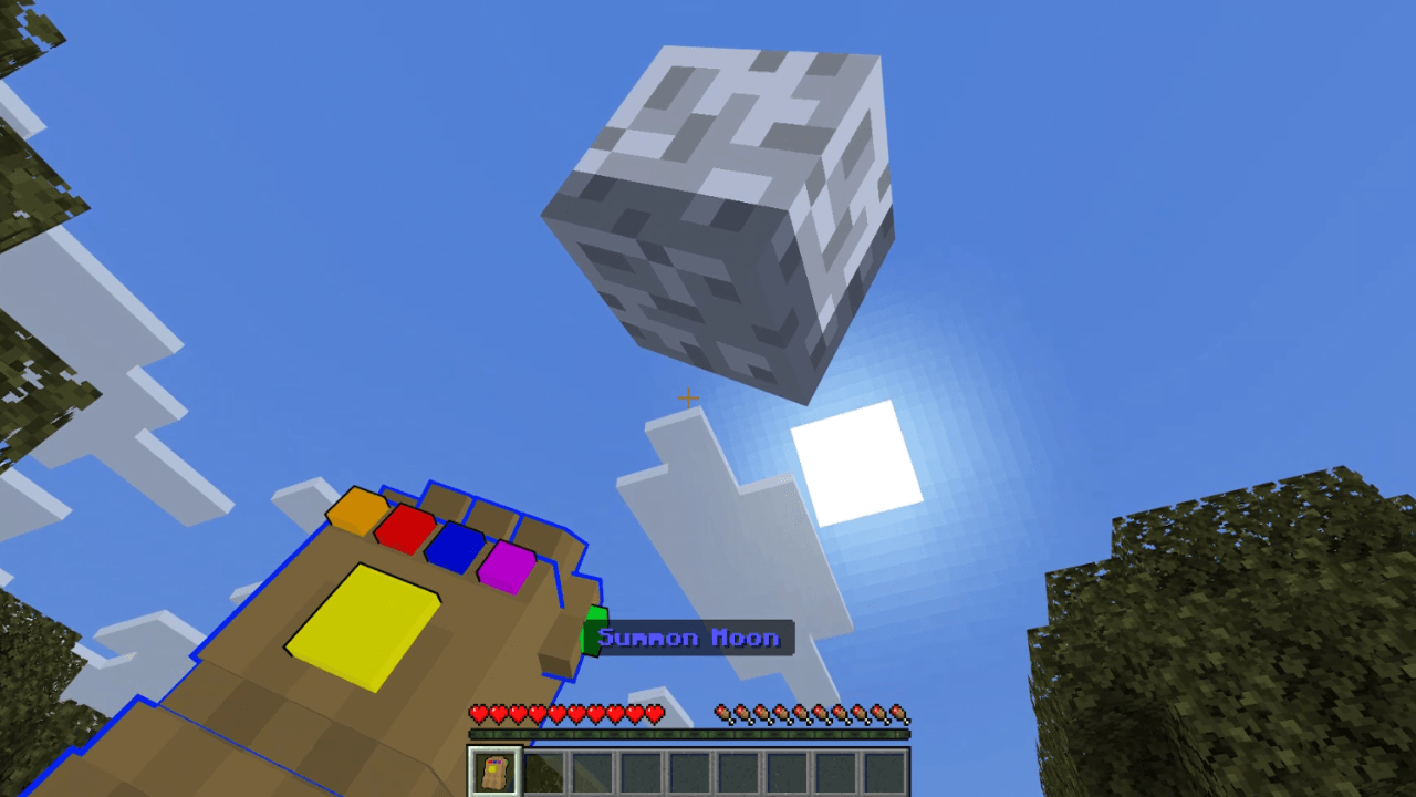 Summoning a moon with the power stone,