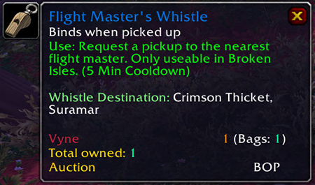 WhistleMaster Tooltip