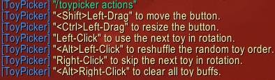 Thumbnail Demonstration of the "toypicker actions" slash command.