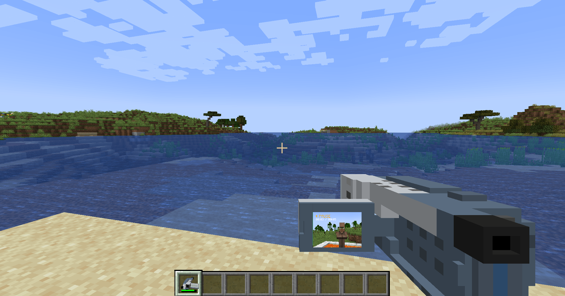 Thumbnail Playing back the recorded video of the villager!