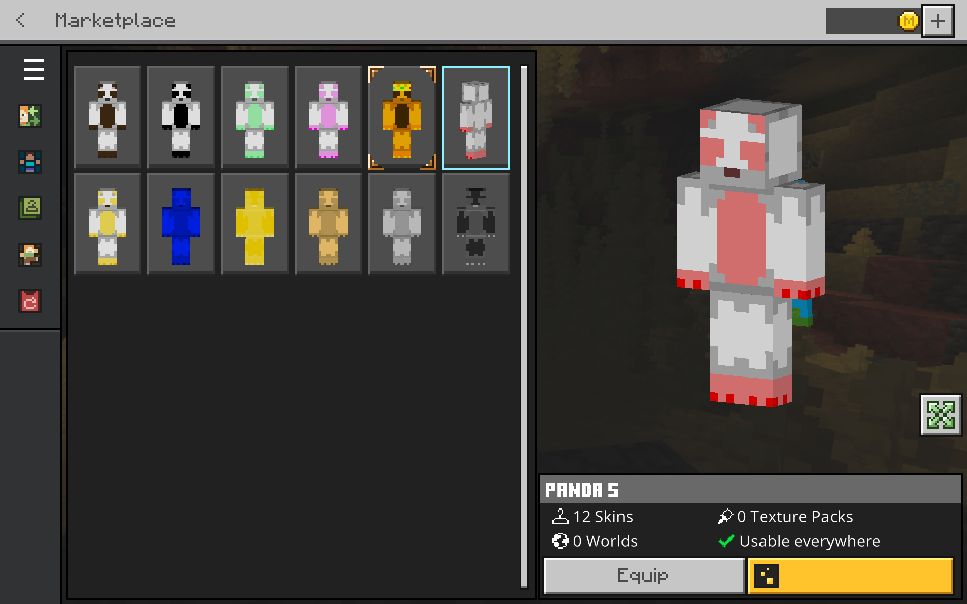Colourful Panda skin pack — screenshot 1