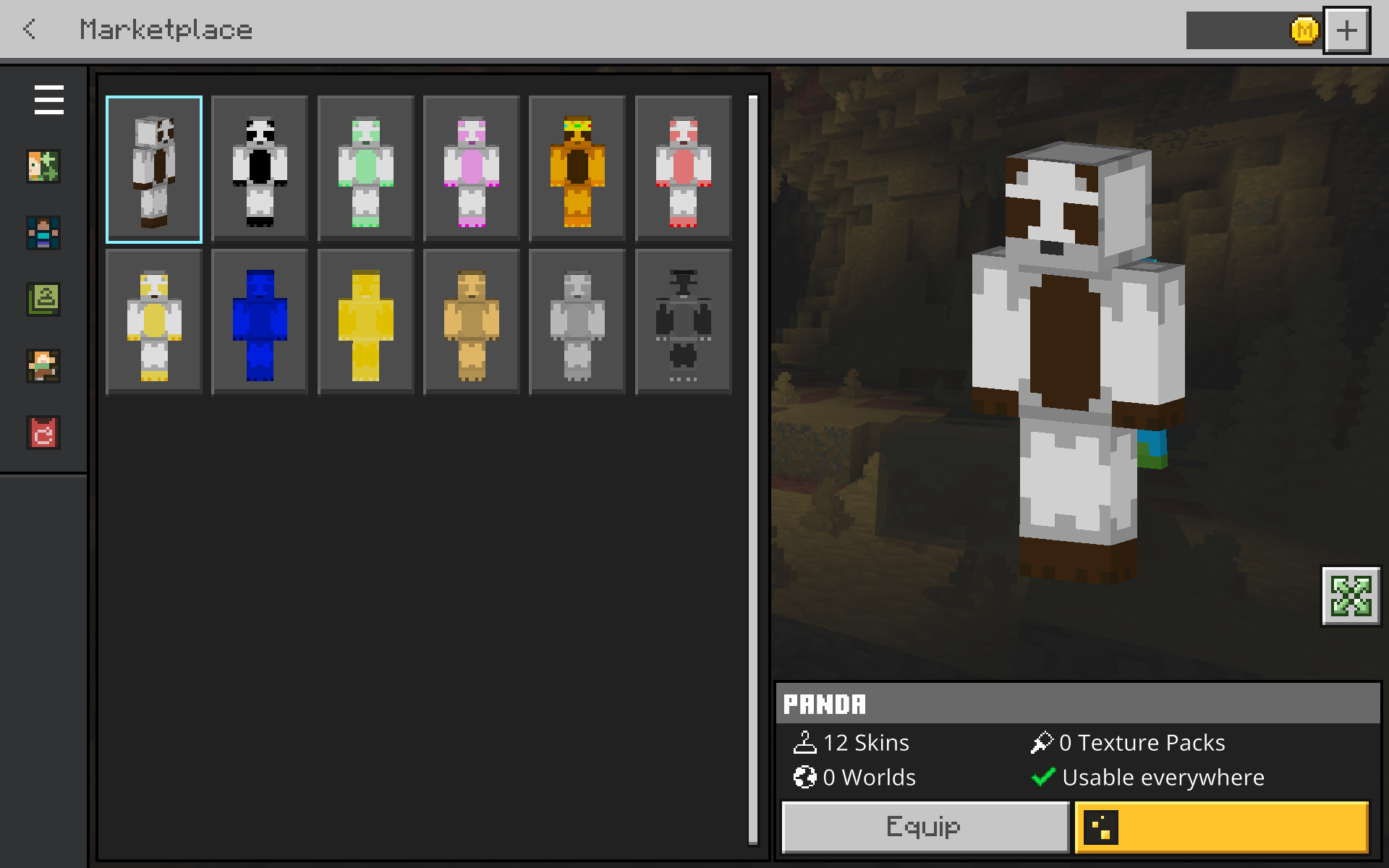 Colourful Panda skin pack — screenshot 3
