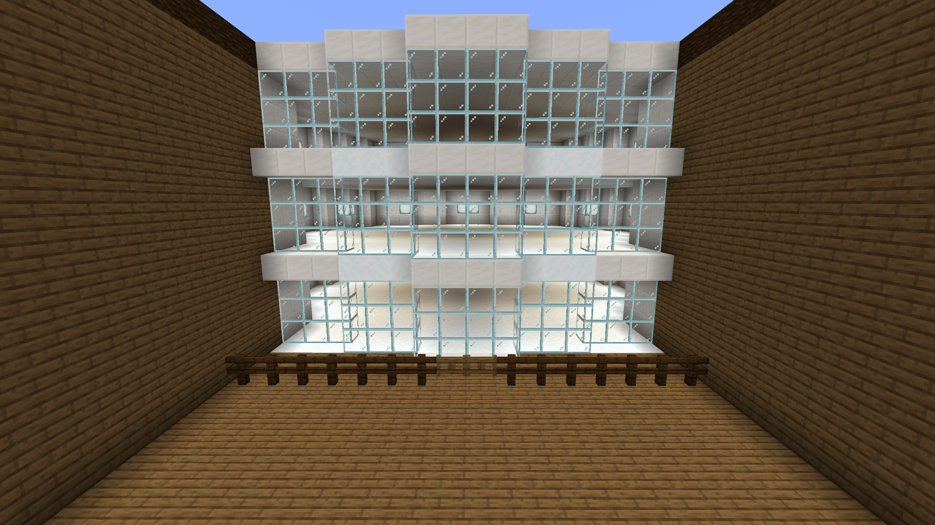 The full 3-floor SPLEEF SHOWDOWN arena! ❄️ Knock out the floors with snowballs, survive each level, and be the last player standing. ⚔️