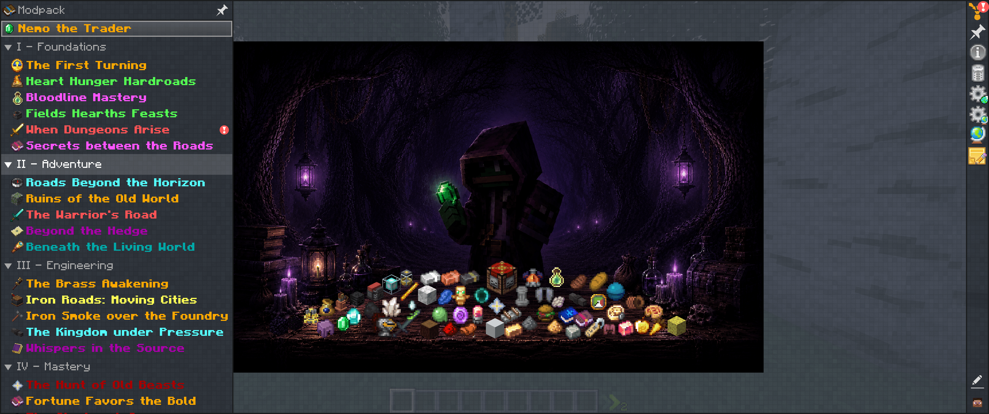 Welcome, traveler! Nemo offers useful supplies, rare treasures, powerful gear, and a few special items for those willing to pay the price. Spend wisely, you never know what challenges await beyond the next road.