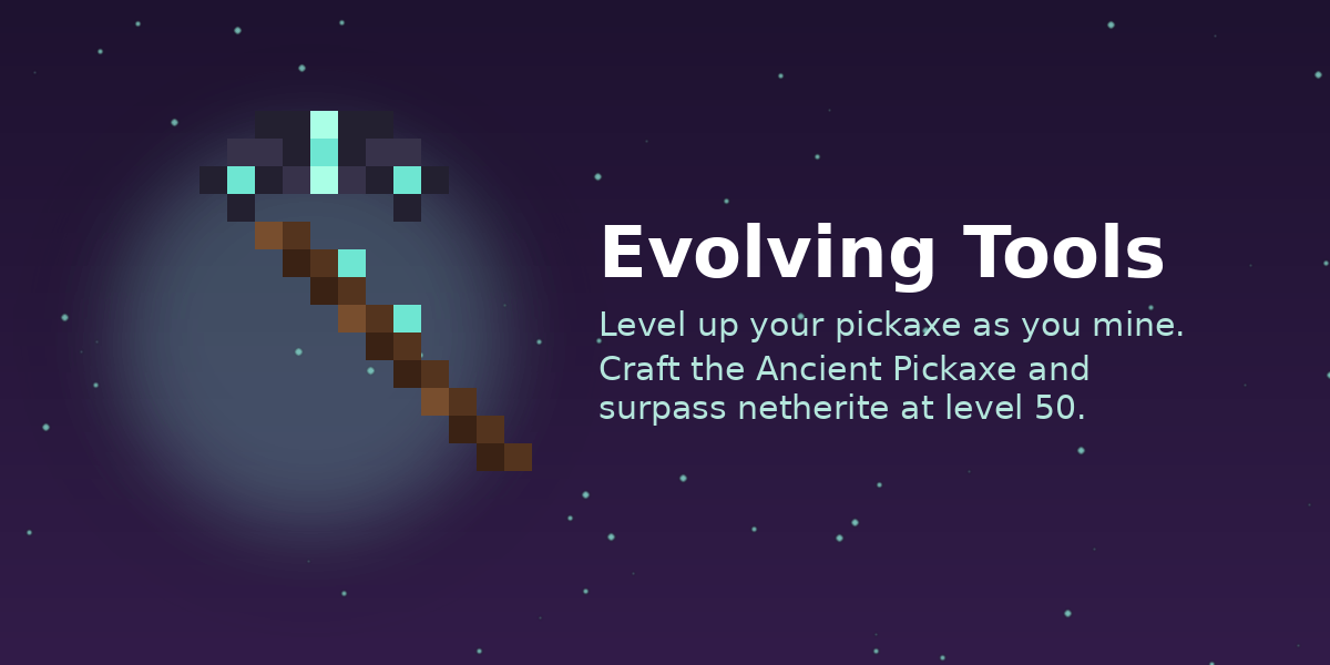 Leveling up pickaxe — screenshot 1