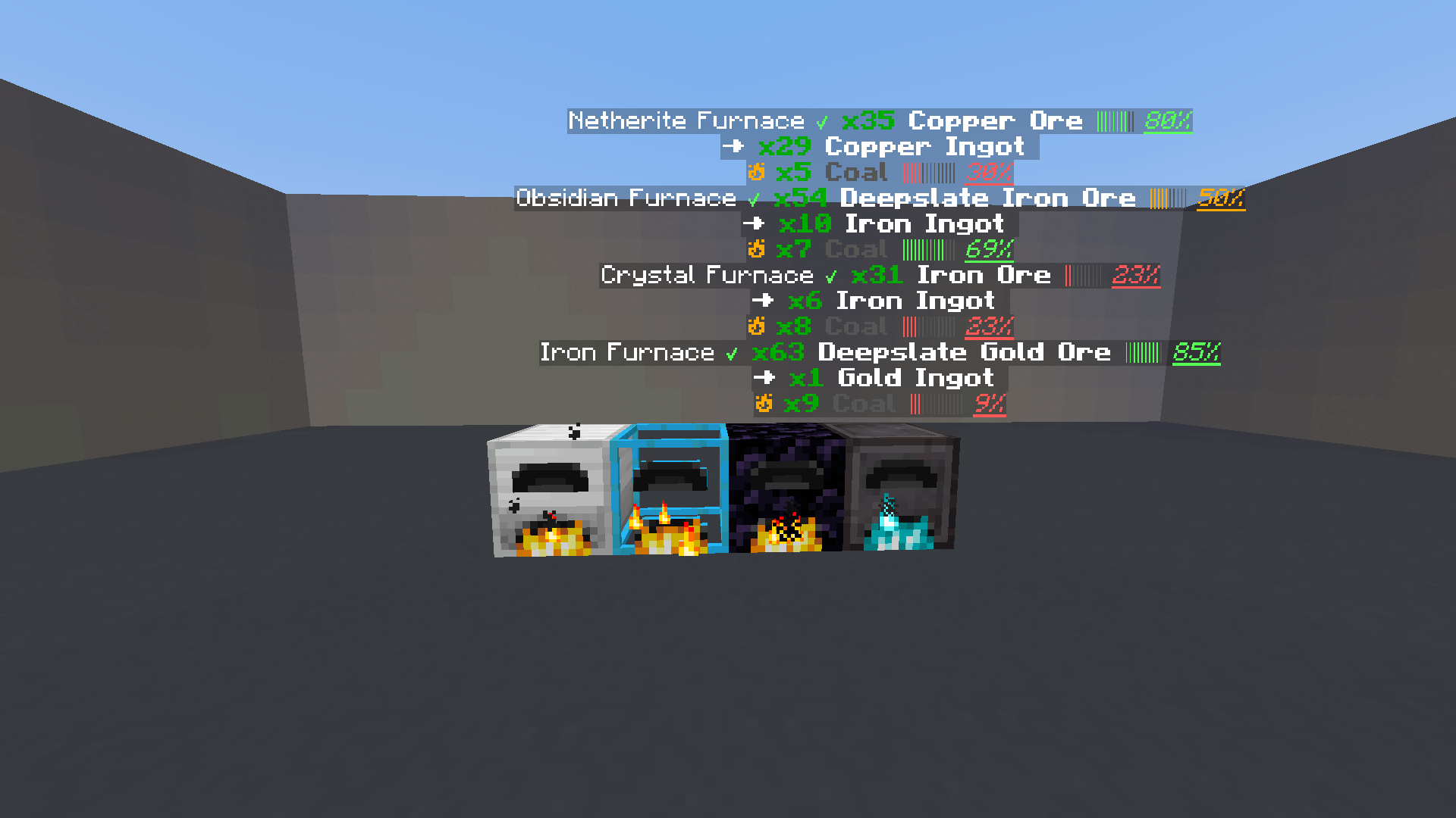 Thumbnail This how it looks and works with the Iron Furnaces mod together