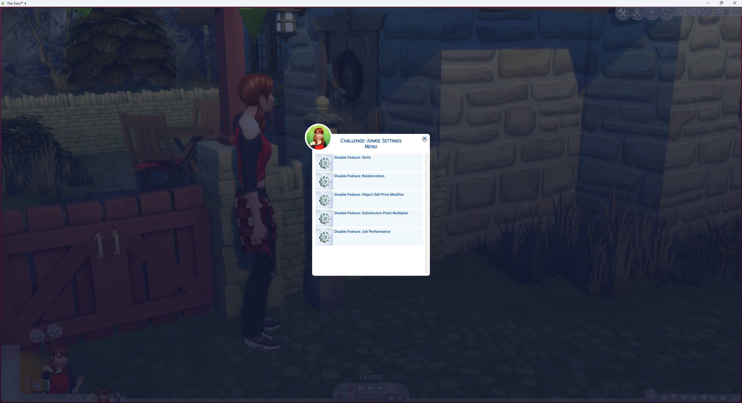 Cheat Setting Menu