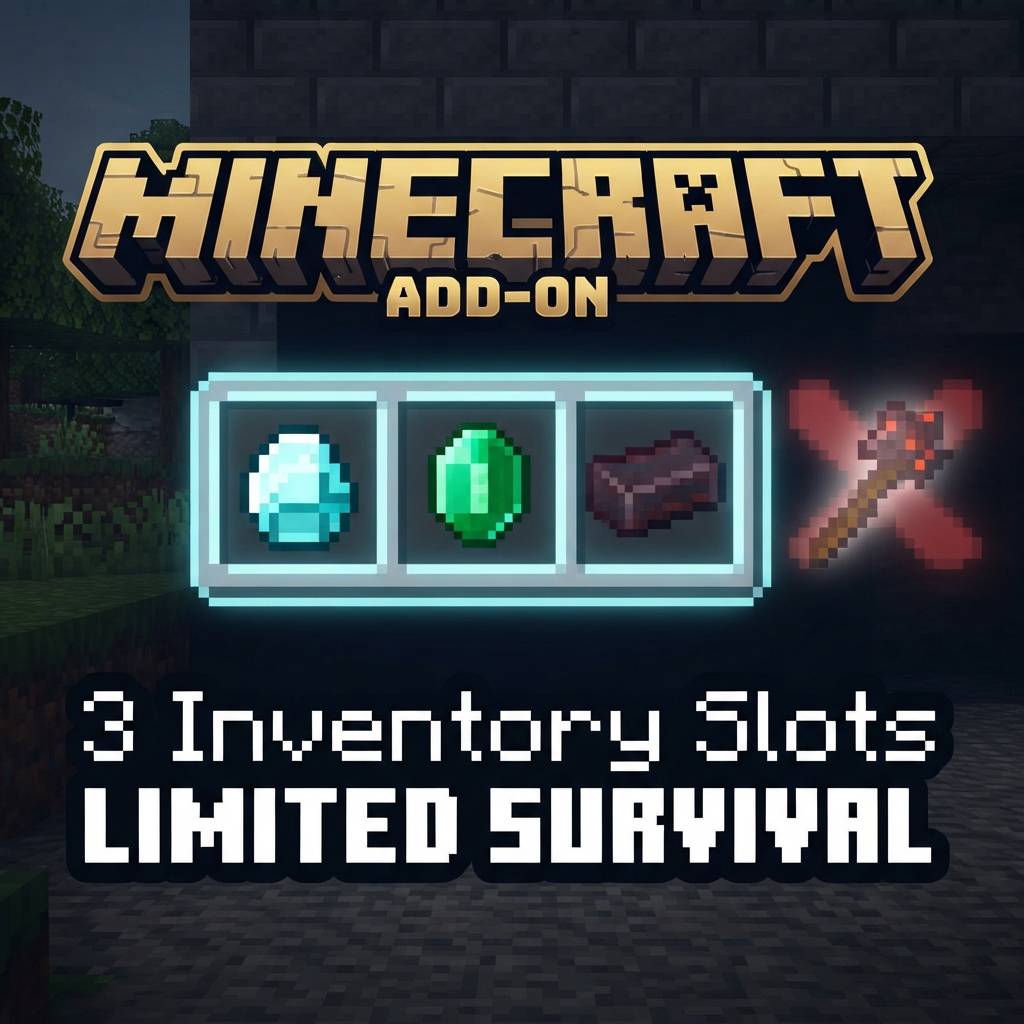 Minecraft but you have only 3 inventory slots — screenshot 2