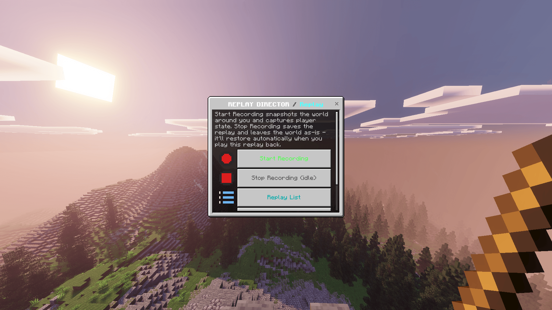 Replay Menu