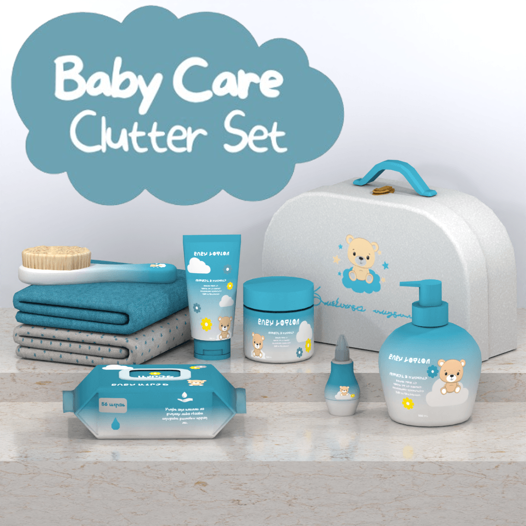 Kaziecc ~ Baby Care Clutter Set