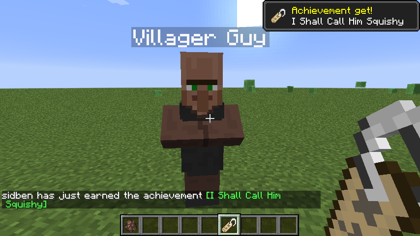 Villager can be named