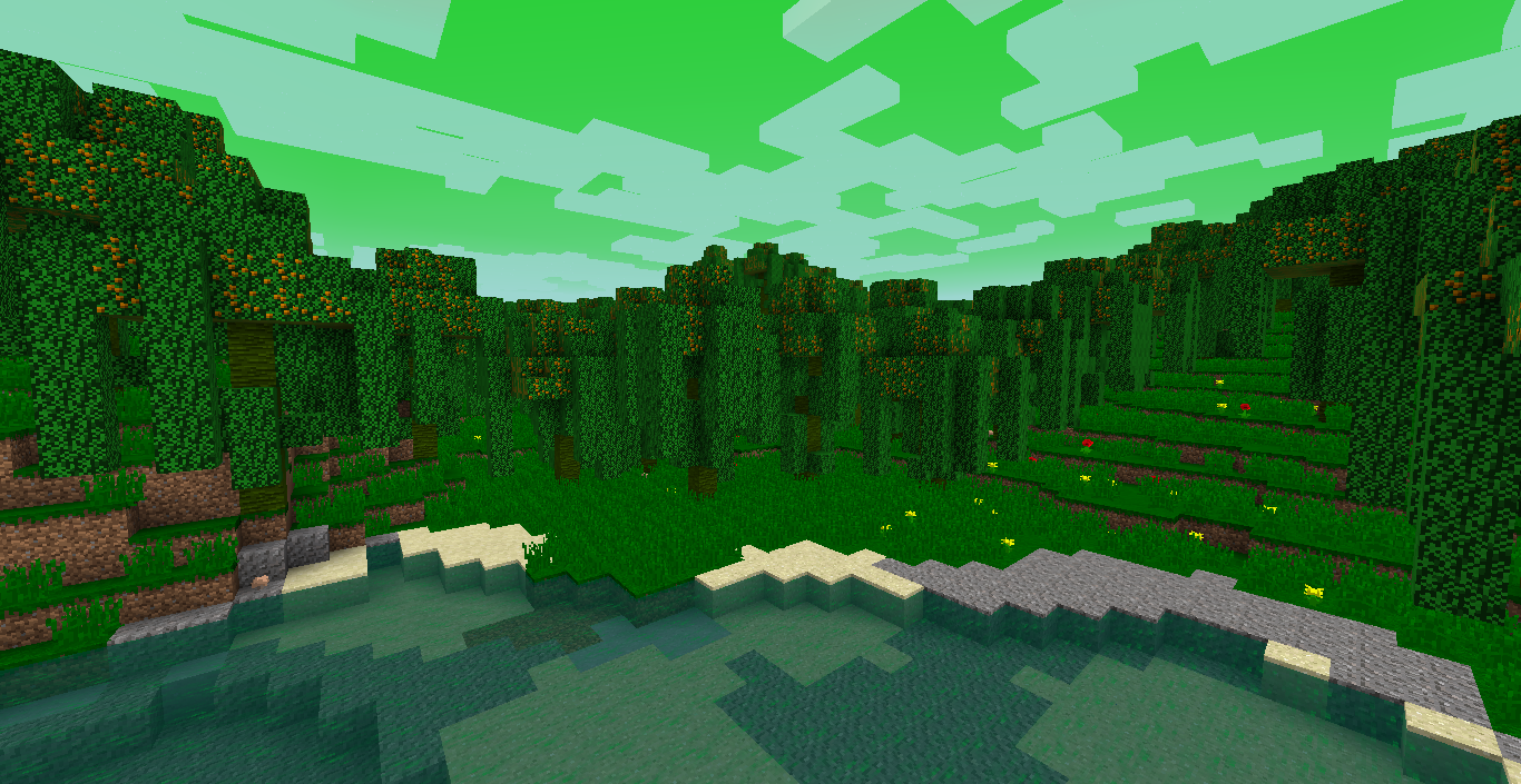 the jikou biome, the core of the mod
