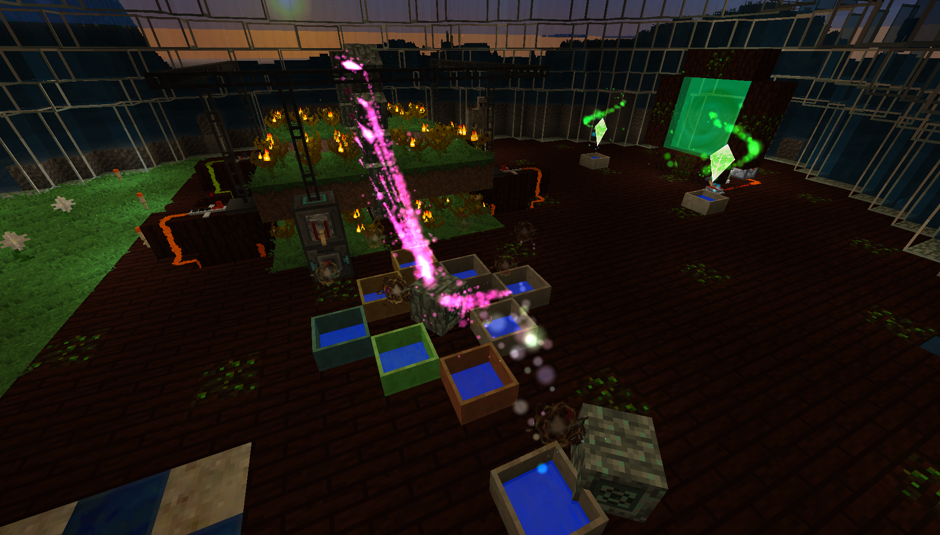 Another picture of the automated mana generation for Botania.