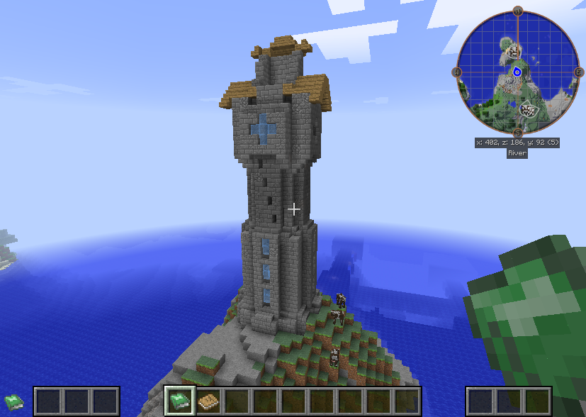 awesome buildings provided by roguelike dungeons and other mods to allow high exploration/