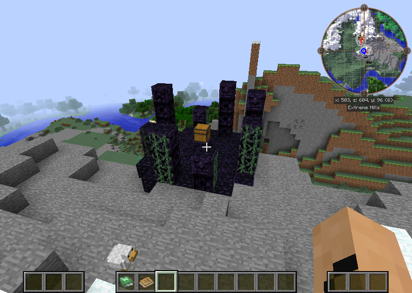 Magical ruins provided by Thaumcraft.