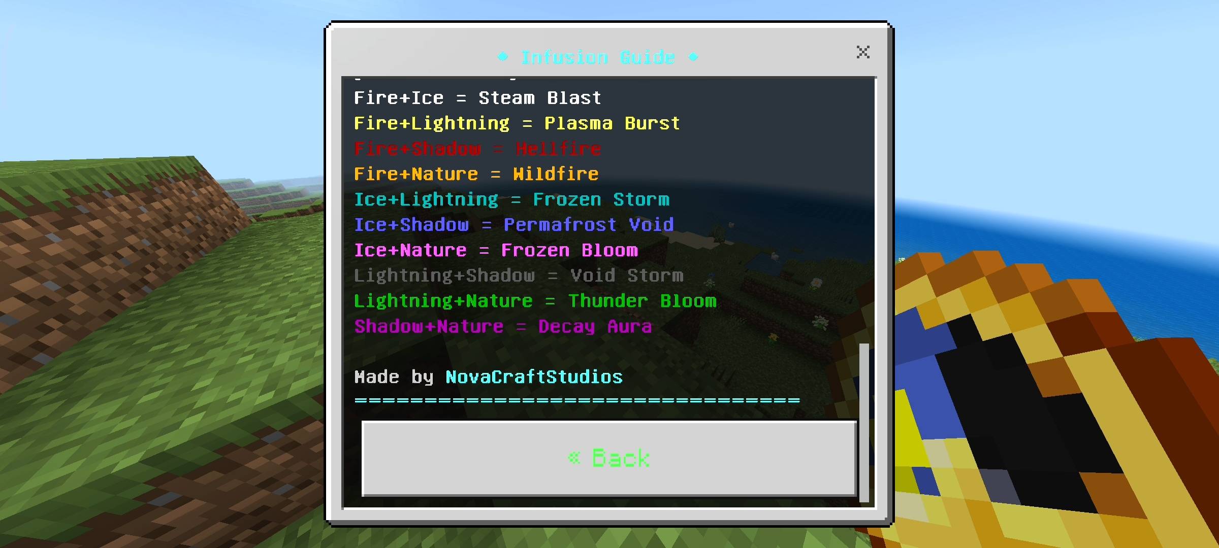 NovaInfusions - Elemental Gear Enchanting — screenshot 2