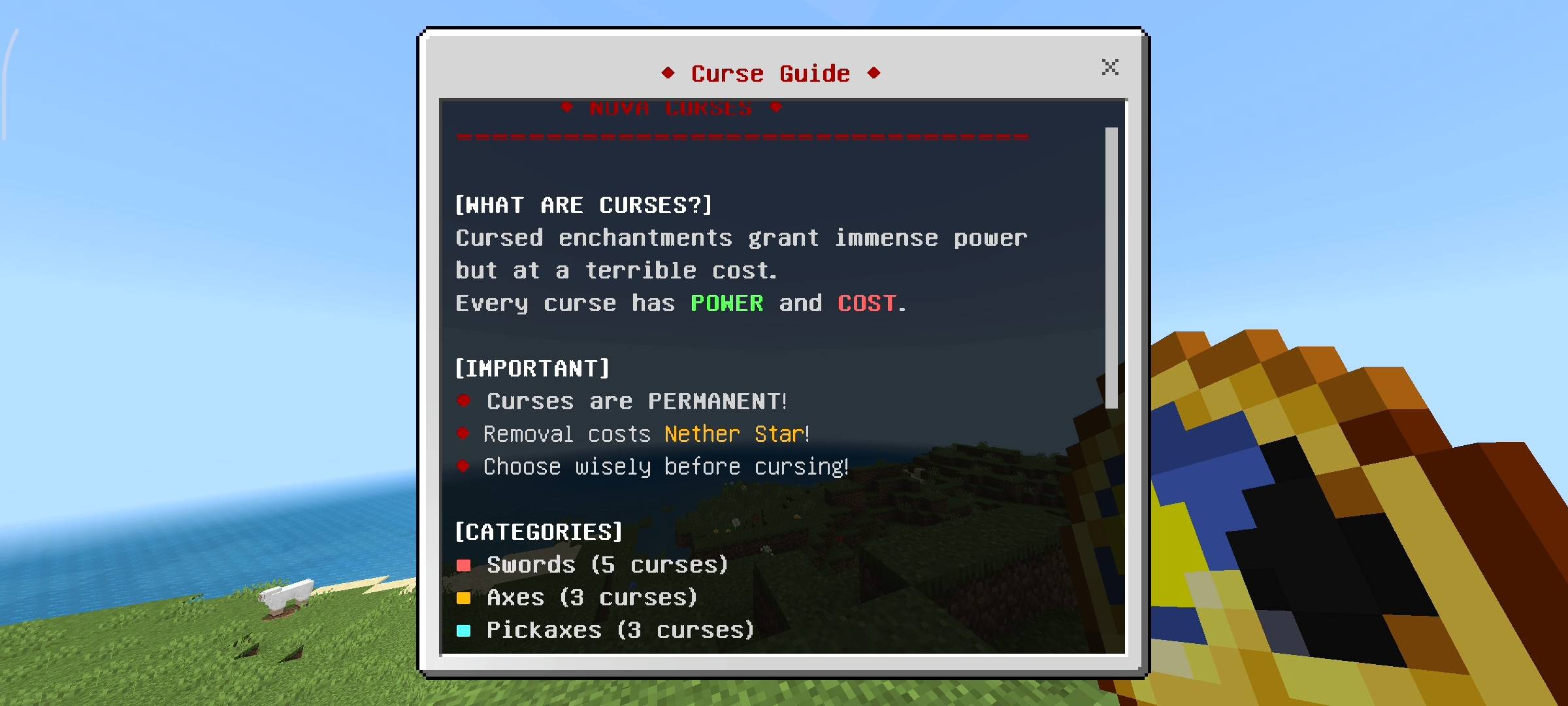 NovaCurses - Risk vs Reward Cursed Enchantments — screenshot 4