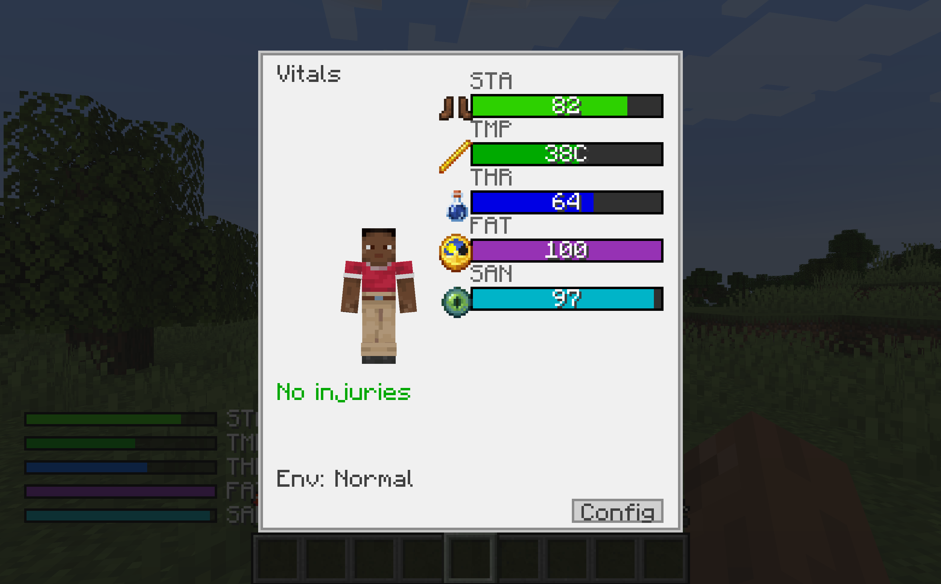 Vitals window