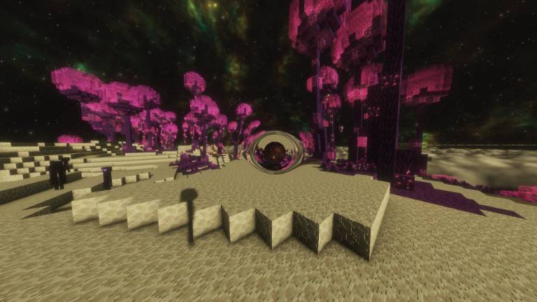 Rifts in the end that you can enter.
