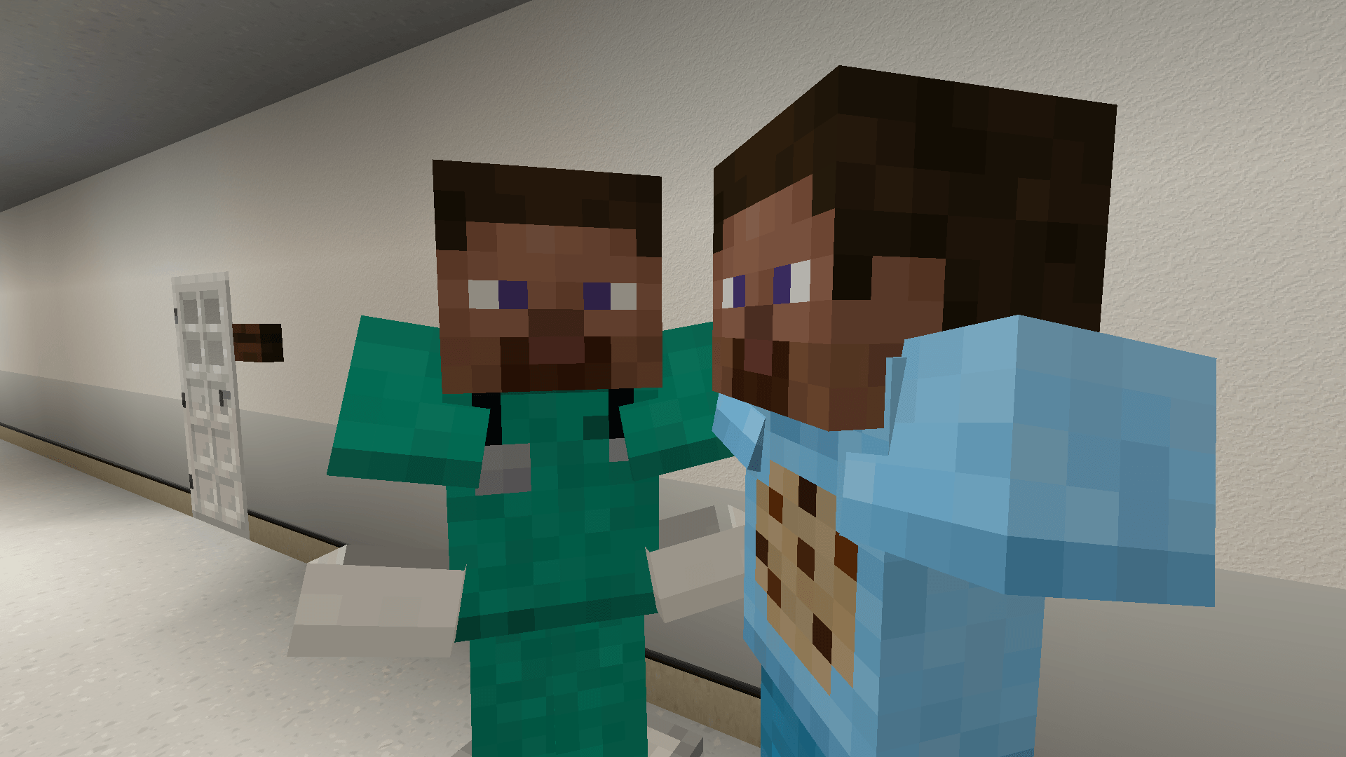 A photo of a doctor discussing with a patient, you can even see the medical clothing that clothingcraft adds