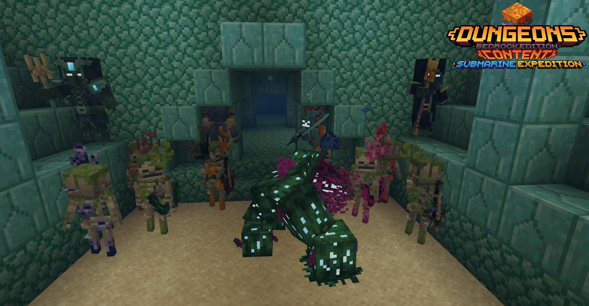 The mobs added in the Submarine Expedition update