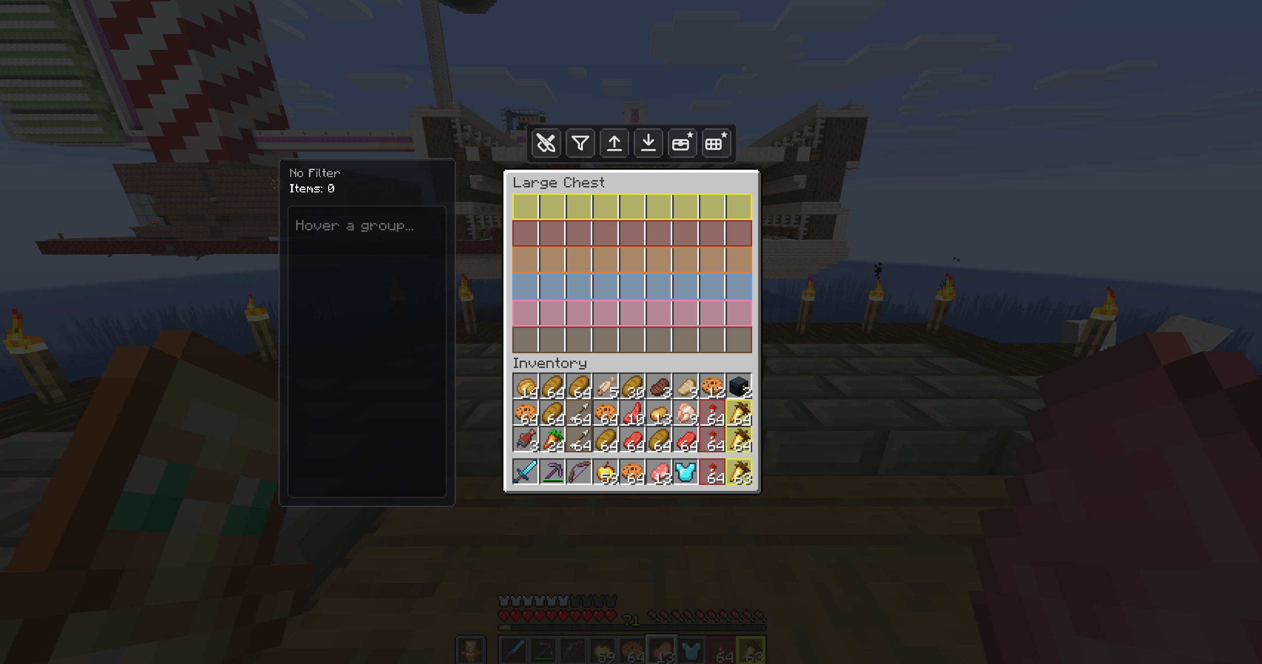 Thumbnail The moment before an auto-deposit: a cluttered inventory ready to be cleared in a single press.