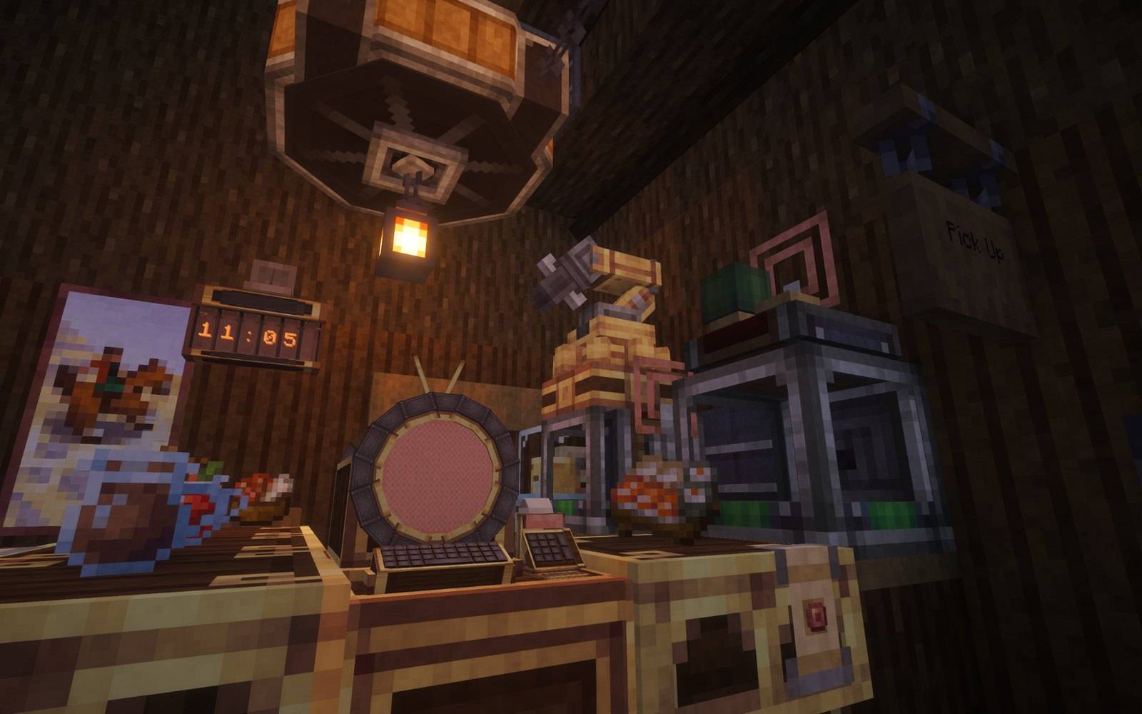 Thumbnail The Shop Terminal integrated into a functioning Create-style shop and logistics setup.