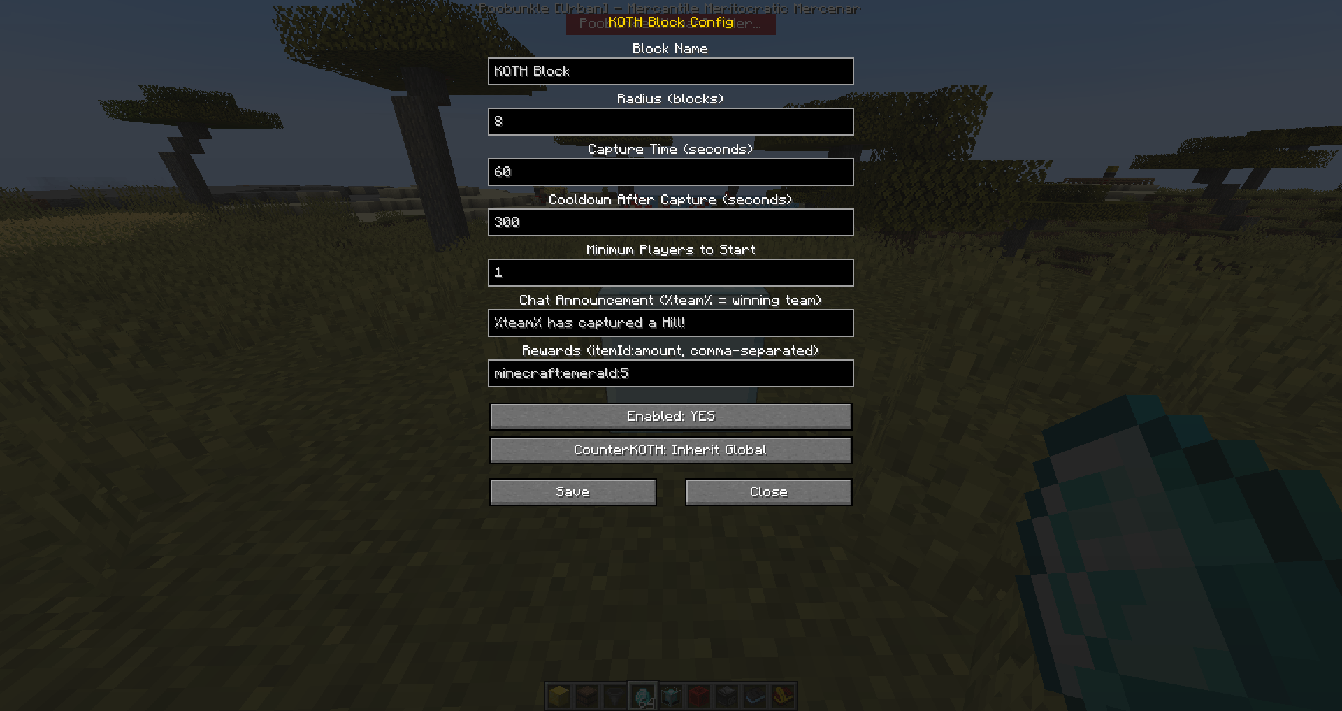 admins can change settings per block or globally!