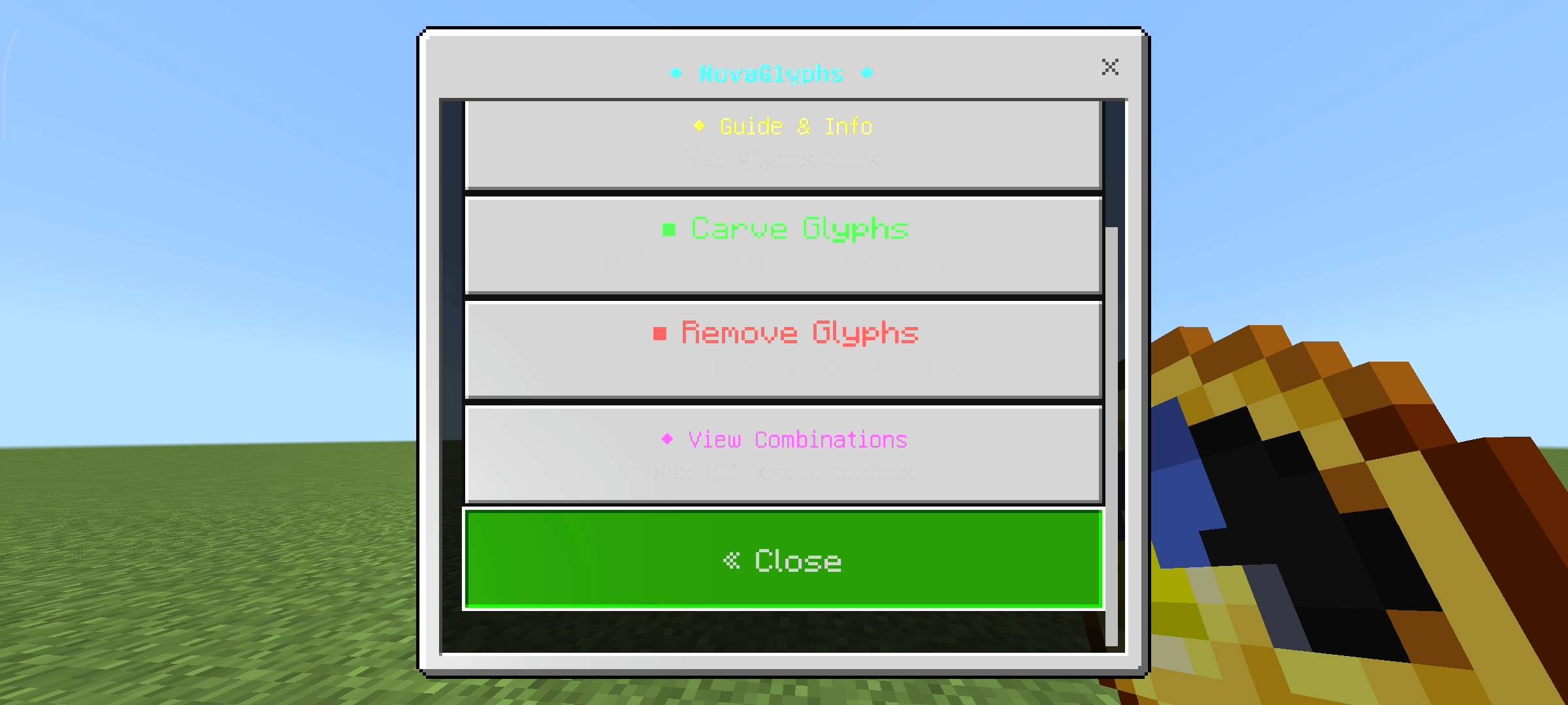 NovaGlyphs - Glyph Carving System — screenshot 2