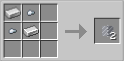 Thumbnail Every door starts here. Two iron ingots and two nuggets make an Iron Hinge. Every recipe in the mod uses one.