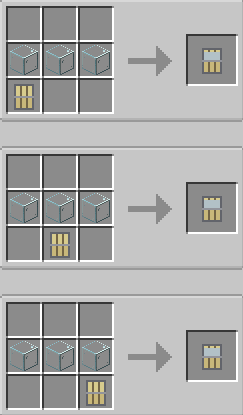 Thumbnail Wider doors are made from narrower ones, so a four-wide door costs exactly one batch. Glazing is a solid door plus as much glass as the door is wide.