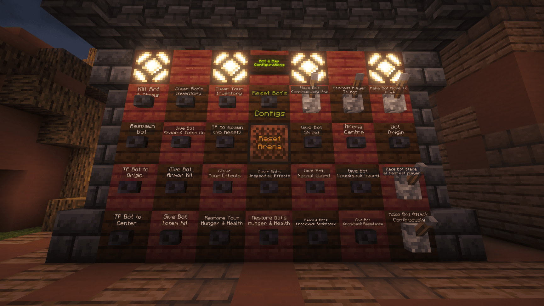 Thumbnail Practice Bot Customization panel