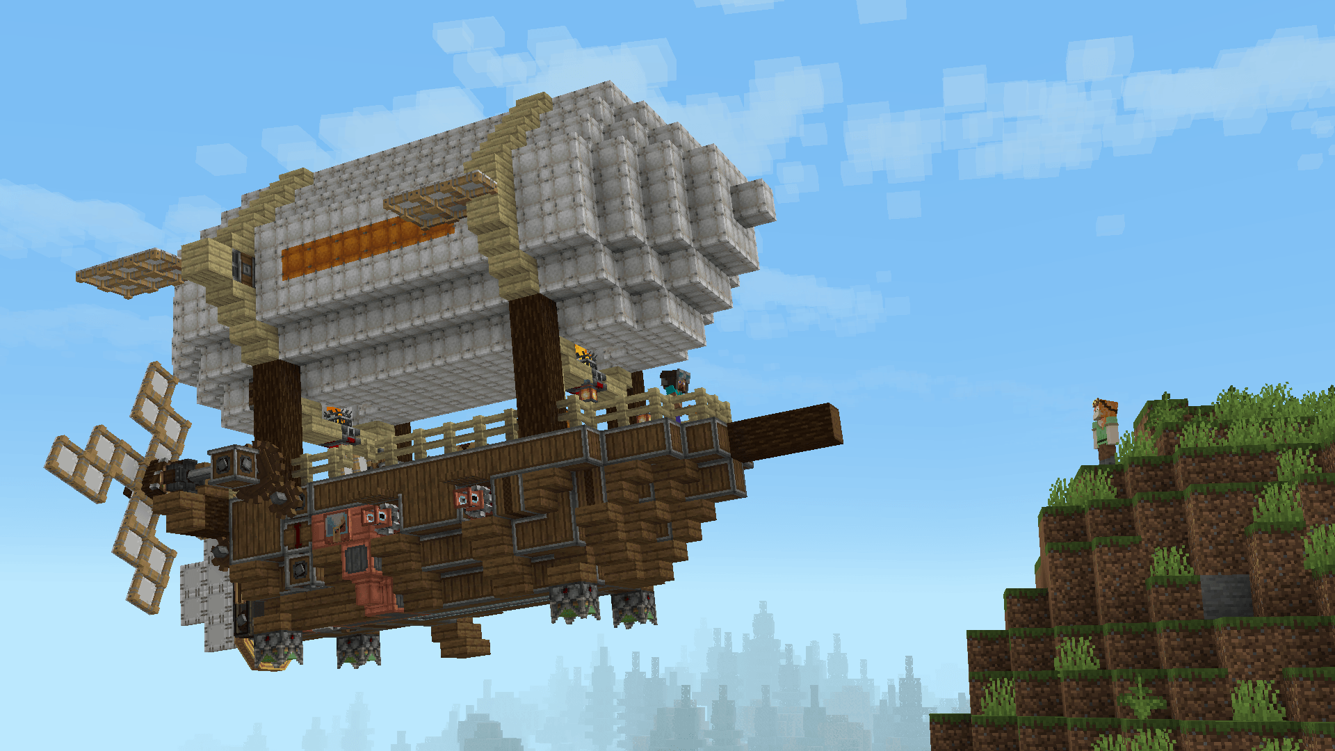 Thumbnail Airship using Create Aeronautics. Credit to Create mod.
