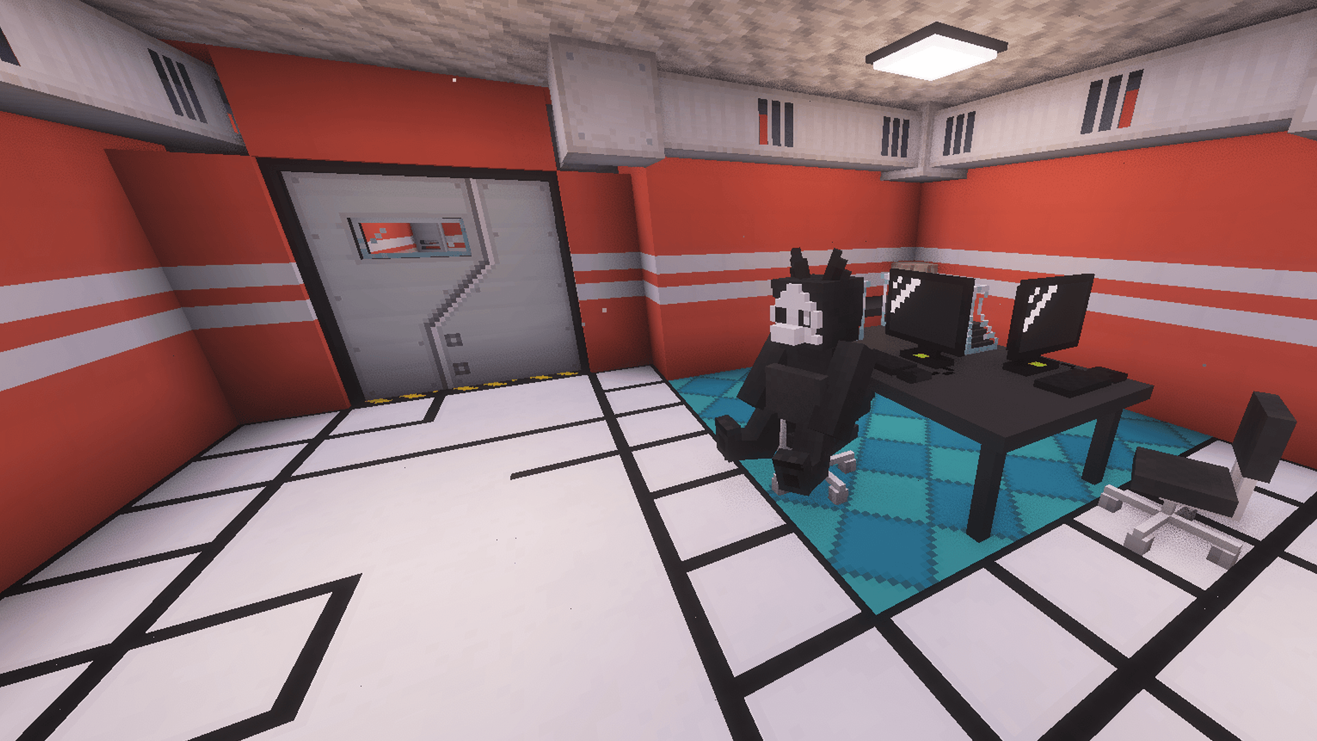 Thumbnail Changed creatures interact naturally with their surroundings, sitting in available chairs to rest and making the facility feel more alive.