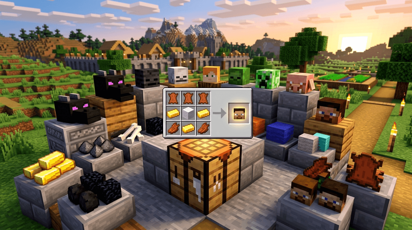 Head Recipes | Craft Mob Heads — screenshot 1