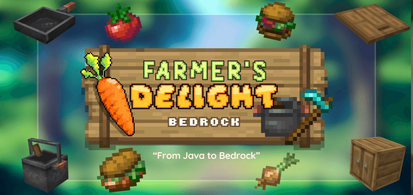 🍎🌱Farmer's Delight: Bedrock🌱🍎