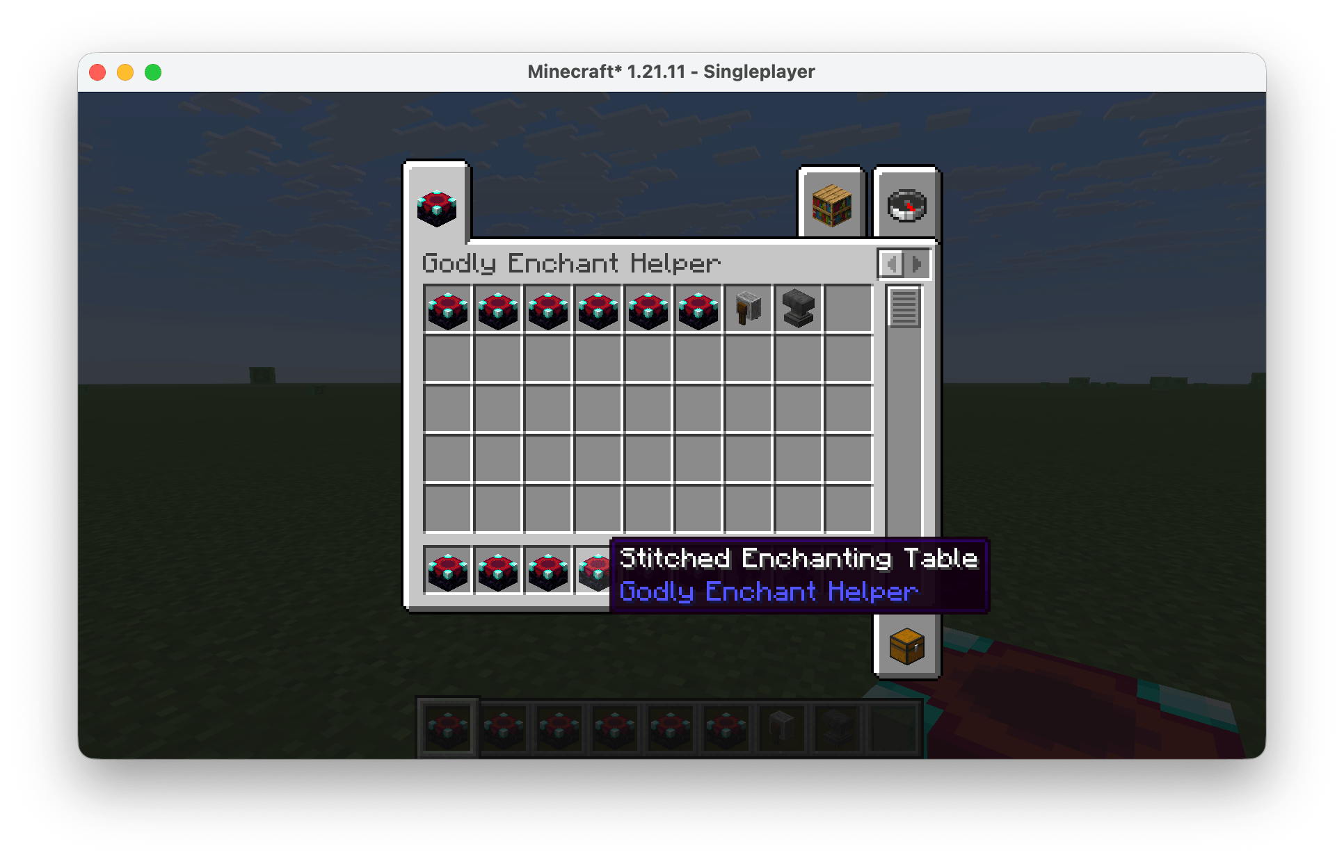 Combines normally incompatible enchantments on the same supported item, bypassing vanilla compatibility restrictions.
