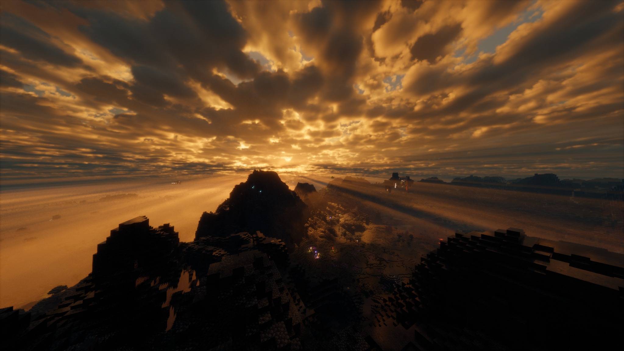 Thumbnail A golden sunset overlooking a vast landscape, showcasing the immersive atmosphere and beautiful world generation of Gaubtek23 Adventure.
