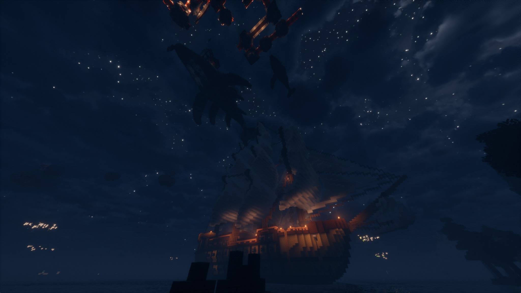 Thumbnail A massive ship under the night sky, showing the impressive structures and adventurous atmosphere of Gaubtek23 Adventure.