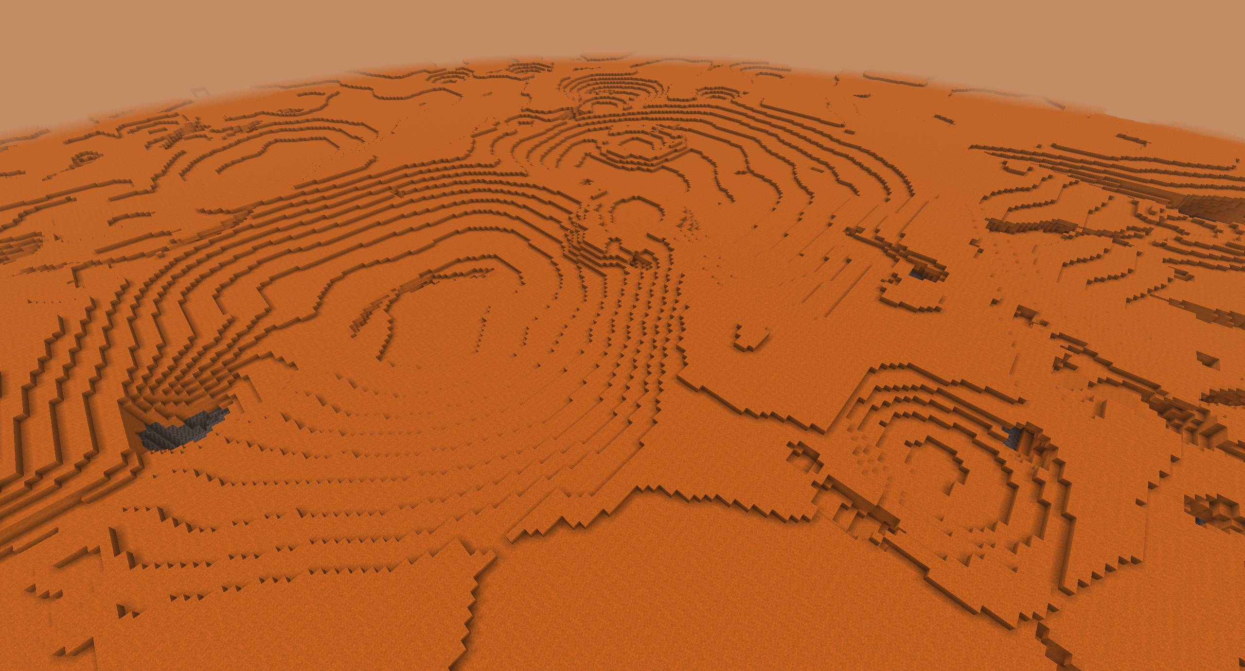 Overlapping asteroid impacts are inevitable with Mars' preservation of craters.